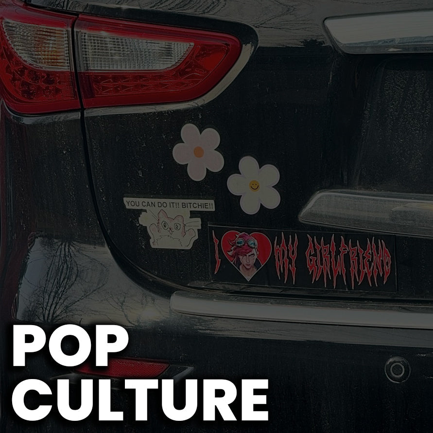 I heart my GF VI Arcane bumper sticker decal - heavy metal grunge style design