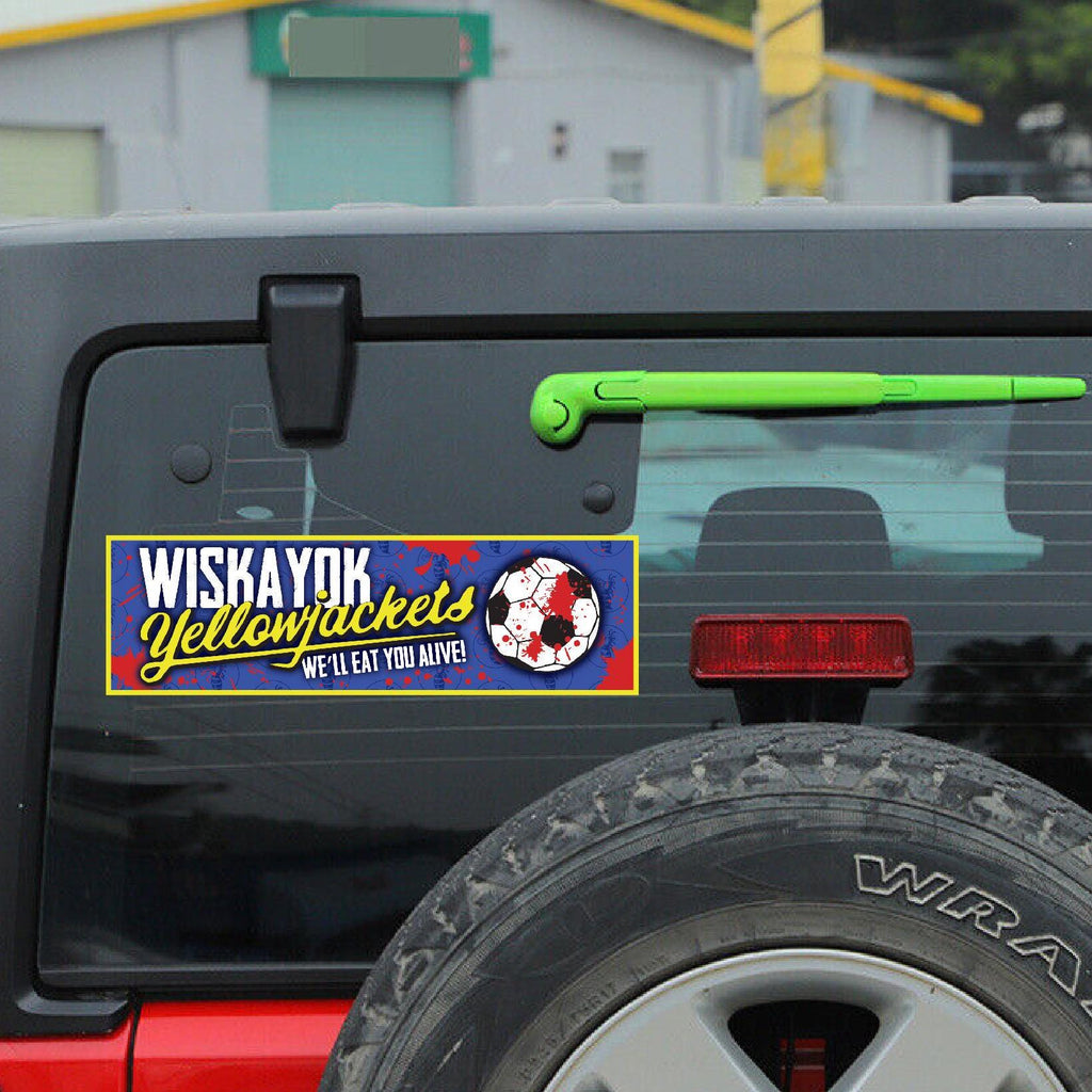 Wiskayok Yellowjackets Funny Bumper Sticker – Waterproof Vinyl TV Show & Soccer Fan Decal
